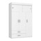Homeroots Two Piece White and Natural Bedroom Set 530267 - alternate 10