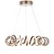 Jonathan Y Cursive 24" Adjustable Spiral Integrated LED Metal Chandelier Ceiling Light, Coffee JYL7208A - alternate 1