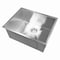 Msi Single Bowl Handcrafted 23inx18in 16 Gauge Stainless Steel Kitchen Sink ZOR-STL-SBSNK-006 - alternate 3