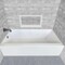 Whitehaus Collection ALCOVE SOAKING BATHTUB WITH DRAIN HOLE OPTIONS WHAB6030-L-WH - alternate 1