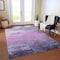 Homeroots 5' X 8' Lavender And Lilac Striped Washable Indoor Outdoor Area Rug 610896 - alternate 7