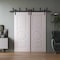Sartodoors Sliding Closet Barn Bypass Doors 60 x 80 inches, BASIC 9801 White, 6.6ft Rails Hardware Set, Wood BASIC9801BBB-SKIN-60 - alternate 6
