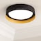 Afx Reveal, LED Flush Mount, 12"Dia., Black/Gold RVF12LAJUDBKGD - alternate 3