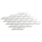 Andova Tiles Venecia Adriatic 1-in. x 3-in. 3D Framed Diamond Glossy Porcelain Wall Mosaic Tile, 10PK ANDVEN1428 - alternate 4