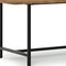 Homeroots 72" Natural and Black Solid Wood and Iron Dining Table 640691 - alternate 4