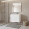 Homeroots 28" White Wood Freestanding Bathroom Vanity With White Sink And Two Drawers 627416 - alternate 5