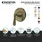 Kingston Brass Single-Handle Six-Way Diverter Valve with Round Trim Kit, Matte Black KS4030HL - alternate 2