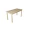 Homeroots 60" Natural Solid Wood Dining Table 548926 - alternate 6