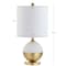 Jonathan Y Carr 23.5" Ceramic/Metal LED Table Lamp, White/Brass JYL5005A - alternate 7
