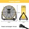 Edendirect 24 in. 3 Fan Speeds Floor Fan in Yellow with Adjustable Tilt ZRFQT-60A-YW - alternate 3