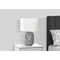 Monarch Specialties Lighting, 26"h, Table Lamp, Grey Ceramic, Ivory / Cream Shade, Contemporary, Modern I 9675 - alternate 4