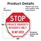 Signmission Stop Private Property Residents Onl, 10 Inch X 10 Inch, Vinyl Decal OC-D-10-307 - alternate 4