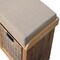 Homeroots 32in Beige and Brown Boucle and Solid Wood Upholstered Storage Bench With Baskets 723428 - alternate 8