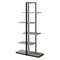 Homeroots Taupe Metal Five Tier Etagere Bookcase 333428 - alternate 1