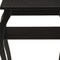 Homeroots 23" Black Wood Bow Leg End Table With Two Shelves 286309 - alternate 3