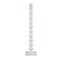 Homeroots 60" White Metal Ten Shelf Modern Tower Bookcase 400822 - alternate 1