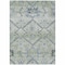 Homeroots 5' X 8' Artichoke Green Denim Blue And Silver Floral Washable Indoor Outdoor Area Rug 588853 - alternate 8