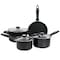 Gibson Home Newton 7 Piece Carbon Steel Cookware Set in Black 127752.07 - alternate 1