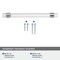 Amerock Glacio 6-5/16 in 160 mm Center-to-Center Clear/Polished Chrome Cabinet Pull BP36656C26 - alternate 6