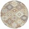 Homeroots 8' Ivory Gold And Gray Round Southwestern Washable Indoor Outdoor Area Rug 632271 - alternate 6