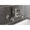 Kingston Brass Two-Handle Wall Mount Bridge Kitchen Faucet, Polished Nickel KS3256BEX - alternate 4