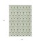Homeroots 10' X 14' Green And Ivory Geometric Washable Indoor Outdoor Area Rug 595732 - alternate 9