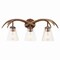 Jonathan Y Wyatt 25.5" 3-Light Southwestern Bohemian Resin/Seeded Glass Faux Antler LED Vanity Light, Brown Wood JYL6309A - alternate 1