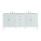James Martin Vanities Myrrin 72in Double Vanity, Bright White w/ 3 CM Eternal Jasmine Pearl Silestone Top 485-V72-BW-FEJP - alternate 1