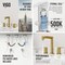 Vigo Sterling Two Handle Three-Hole Widespread Bathroom Faucet in Matte Brushed Gold VG01304MG - alternate 6