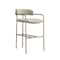 Manhattan Comfort Serene Metal Upholstered Counter Stool in Taupe CS1884-TP - alternate 7