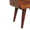 Homeroots 22" Chestnut Solid Wood Oval One Drawer Nightstand 651575 - alternate 16