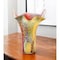 Homeroots 17" Red and Yellow Glass Abstract Novelty Table Vase 375776 - alternate 5