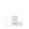 Homeroots 15" X 18" X 25" Cream Wood Veneer (Paper) Nightstand 347548 - alternate 5