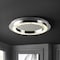 Jonathan Y Cristal 24" Integrated Iron/Crystal Glam LED Flush Mount, Chrome/Clear JYL7217A - alternate 8