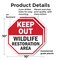 Signmission Keep Out Wildlife Restoration Area, 10 inch X 10 inch, Plastic Sign, 2PK OC-P-2PACK-10-344 - alternate 6
