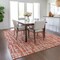 Homeroots 5' X 8' Coral Pink And Ivory Abstract Washable Indoor Outdoor Area Rug 602558 - alternate 8