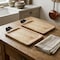 Homeroots Set of Two Brown Solid Wood Cheese Boards 516324 - alternate 5