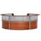 Linea Italia Reception Desk 11.1 ft D X 46 in H, 11.8 ft W X Thermofused Laminate, Cherry, Clear ZUC319 - alternate 1
