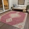 Homeroots 9' X 12' Blush Gray And Beige Oriental Washable Indoor Outdoor Area Rug 598392 - alternate 9