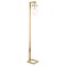 Homeroots 68" Brass Arched Floor Lamp With Clear Seeded Glass Dome Shade 523545 - alternate 9