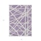 Homeroots 5' X 8' Lavender And Ivory Geometric Washable Indoor Outdoor Area Rug 600469 - alternate 9