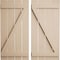 Ekena Millwork Rustic Four Board Spaced Board-n-Batten Rough Cedar Faux Wood Shutters w/Z-Board, 23 1/2W x 64H, PR SHUBSZ23X64RCPR - alternate 1