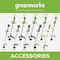 Greenworks 8 Straight Shaft Edger Head Attachment 2970402 - alternate 5