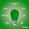 Bulbrite 25W Equivalent Ceramic Green Color S14 Weatherproof Outdoor E26 Medium Base LED Light Bulb, 10PK 862321 - alternate 7