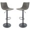 Leisuremod Tilbury Modern Adjustable Bar Stool with Footrest and 360-Degree Swivel, Grey, 2PK TS29GR2 - alternate 1