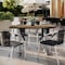 Flash Furniture Commercial All-Weather 48x30 Natural HPL Tabletop with Silver T Bases ST-REC3048-NAT-T0522S-GG - alternate 8