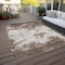 Homeroots 10' X 14' Brown And Beige Abstract Washable Indoor Outdoor Area Rug 599471 - alternate 9