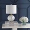 Jonathan Y Pearl 17.5" Glass/Crystal LED Table Lamp, White/Brass Gold JYL2076B - alternate 5