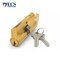 Ecs Hardware Durable Prem Profile Cylinder Single Sided Thumb Turn, Schlage SC1 Keyway, Keyed Alike, US3, Bright Pol ECSH-EPCR-US3-SC1-KA10 - alternate 3