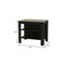 Homeroots Black and Natural 41in Kitchen Island With Storage 477871 - alternate 6